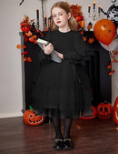 ARSHINER TODDLER TUTU FALL WINTER PUFF LONG SLEEVE TULLE DRESSES 2T - BLACK - Like New