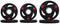 FITVIDS SIGNATURE FITNESS OLYMPIC 2-INCH CAST IRON PLATES, STYLE #6, 35LB SET - Like New