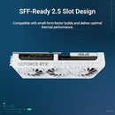 ASUS SFF-READY PRIME NVIDIA GEFORCE RTX 5070 WHITE OC GRAPHICS CARD - WHITE - Like New
