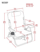 RIO BEACH BIG BOY 4-POSITION 13" BEACH CAMPING FOLDING CHAIR - TURQUISE - Like New