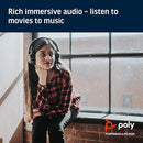 Poly Plantronics + Polycom BackBeat PRO 2 Headphones Wireless SPRO16 - Black/Tan - Like New