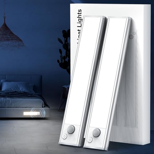 APESAIPU LED Rechargeable Battery Operated Motion Sensor Light Indoor 2 Pack - Like New