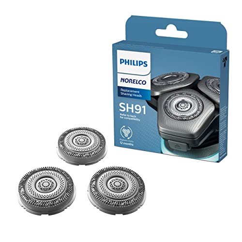Philips Norelco Genuine SH91/52 Replacement Shaving Heads - Like New
