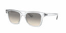 RAY-BAN SQUARE SUNGLASSES, SIZE 51-20-150, 2N - TRANSPARENT/GRADIENT-GRAY - Like New