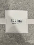 TEEMA 100% TURKISH COTTON BATH SHEET - 70X40 - STONE - Like New