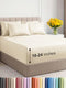 Extra Deep King Sheet Set - 6 Piece Breathable & Cooling Sheets - Like New