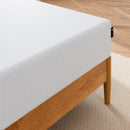 ZINUS CALM 10" KING TIGHT TOP COOLING GEL MEMORY FOAM MATTRESS - WHITE - Like New