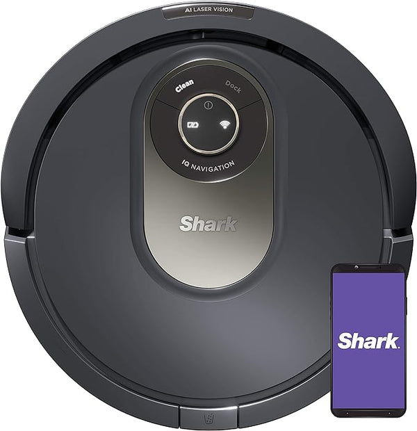 Shark AV2001 AI Robot Vacuum Self-Cleaning Brushroll - Gray Like New