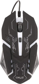 Lvlup Light Up Comfort Grip Gaming Mouse LU737 - Black - Like New