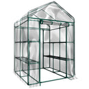 Greenhouse - Walk in Greenhouse with 8 Sturdy Shelves and PVC Cover - Brand New