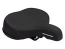 SCHWINN COMFORT BIKE SEAT MEN WOMEN REPLACEMENT SADDLE SEAT POST - BLACK - Like New