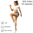 URATOT Women's Cotton Shorts UA2799-2PC, 2 pack, Size L Black/Dark Gray - Like New