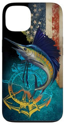 SAILFISH FISHING 13 SAILFISH FISHING AMERICAN FLAG PATRIOTIC - MULTI COLOR - Like New