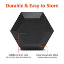 AMAZON BASICS RUBBER HEX DUMBBELL HAND WEIGHT - BLACK - Like New