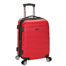ROCKLAND MELBOURNE EXPANDABLE HARDSIDE CARRY ON SPINNER SUITCASE 20" - RED - Brand New