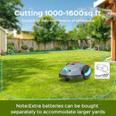 YARDCARE 2025 NEW V100 ROBOTIC LAWN MOWER VISUAL NAVIGATION SMART - GRAY - Like New