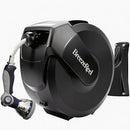 BREEZEREEL RETRACTABLE GARDEN HOSE HEAVY DUTY 100FT, 3-PLY 1/2 INCH - BLACKGRAY - Like New