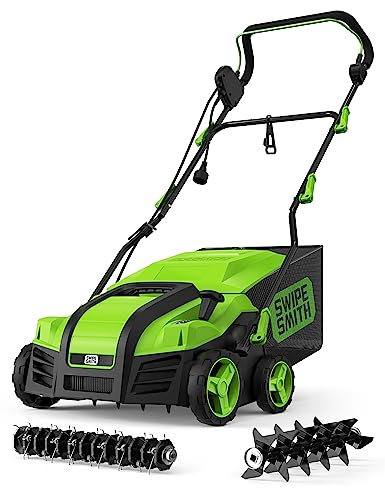 SWIPESMITH ELECTRIC DETHATCHER SCARIFIER 16" 15 AMP LAWN DETHATCHER SI-TH002 - Like New