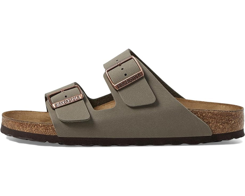 BIRKENSTOCK ARIZONA REGULAR FIT (UNISEX) - SIZE: MEN 6 WOMEN 8 - STONE BIRKIBUC - Like New