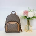 MICHAEL KORS JAYCEE XS MINI CONVERTIBLE BACKPACK MK SIGNATURE - ONE SIZE - BROWN - Like New