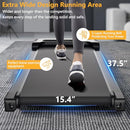 AIRHOT WALKING PAD, 2 IN 1 UNDER DESK TREADMILL OF COMPACT SPACE - BLACK - Like New
