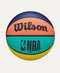 WILSON NBA DRV ALTERNATING OUTDOOR BASKETBALL 5 - GREEN / ORANGE / TEAL / PINK - Like New