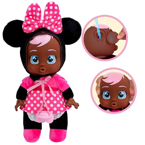 CRY BABIES DISNEY 9" PLUSH BABY DOLL TINY CUDDLES MINNIE MOUSE - SIZE 9" - Like New