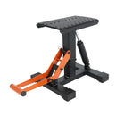 JFG RACING DIRT BIKE LIFT STAND 440 LBS HYDRAULIC LIFT JACK - BLACK/ORANGE - Like New