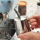 SMEG MANUAL ESPRESSO MACHINE 15 BARS OF PRESSURE STAINLESS STEEL - PASTEL BLUE - Like New