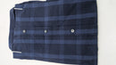 Jack Tailor Mens Regular Fit Long Sleeve Shirts, Size L, Navy Plaid - Brand New
