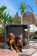 NOAH & PAW COLLAPSIBLE DOG CRATE 42 INCH, 2XL DOG CRATE FOR 2XL, XL - GRAY - Like New