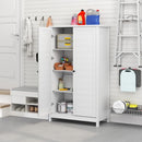 FURINNO ROBIN STORAGE CABINET 4-TIER PANTRY ADJUSTABLE SHELVES SC24005 - WHITE - Like New