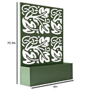 OAKLAND LIVING 6 FT. X 4 FT. GREEN FREESTANDING METAL PRIVACY - GREEN-FB-LEAF - Brand New