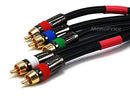 Monoprice 100ft 18AWG CL2 5-RCA Component VideoAudio Coaxial Cable Black - Brand New