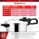 Magefesa Favorit 8-Quart Pressure Cooker, 18/10 Stainless Steel Fast Cooker - Brand New