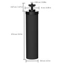 Huining 2PCS Black Water Filters - Household Gravity Filter System - Black - Brand New