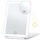 MIROPOSS RECHARGEABLE MAKEUP MIRROR TRAVEL VANITY 80LEDS 2000MAH - WHITE - Like New