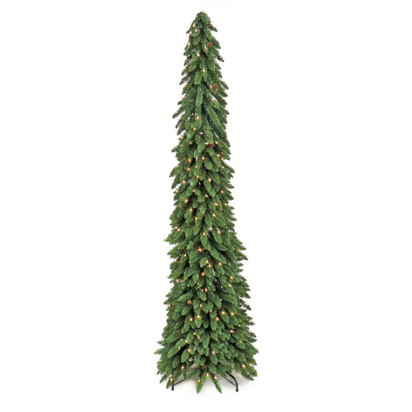 NATIONAL TREE COMPANY 7' Lighted Pine Christmas Tree, AV97-304-70 - GREEN - Like New