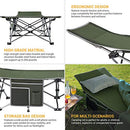 KINGCAMP FOLDING CAMPING COT 265LBS KC8005 - BLACK GREEN CHECKER - Brand New
