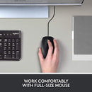 Logitech B100 Wired Mouse for Computer or Laptop - Black - Like New