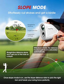 BirdiePulse Rangefinder Slope Magnet 1300 Yards Range Finder - White - Like New
