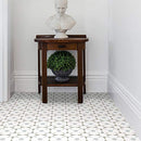 FloorPops Stellar Peel and Stick Floor Tiles 12" x 12" Pack of 10 FP2952 - White - Like New