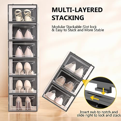 Secret Space 12 Pack X Large Shoe Storage Organizer for Closet, Modular Space - Brand New