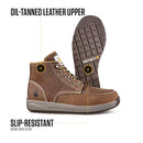 Carhartt Men's CMX4023 Lightweight Wedge Moc Toe Chukka Brown Oil Tanned 11 - Like New
