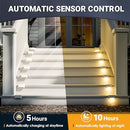 SOPLEX SOLPEX SOLPEX SOLOLAR FENCE LIGHTS OUTDOOR 16 PACK - WHITE - Like New