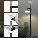 Aulaxyee Floor Lamps Living Room Flower Standing Lamp Foot Switch 76" - Black - Like New