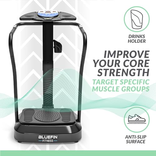 BLUEFIN Fitness Vibration Platform Pro Model Upgraded Design - BLACK - Like New