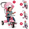 RADIO FLYER TODDLER TRICYCLE BIKE STROLLER ADJUSTABLE SEAT - PINK - Brand New