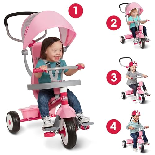 RADIO FLYER TODDLER TRICYCLE BIKE STROLLER ADJUSTABLE SEAT - PINK - Brand New