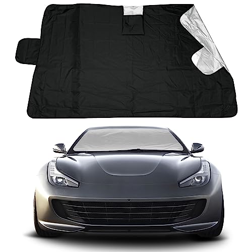 BELLHOWELL WEATHERFORCE 360 REVERSIBLE WINDSHIELD PROTECTOR, 6FT X 10FT - BLACK - Like New